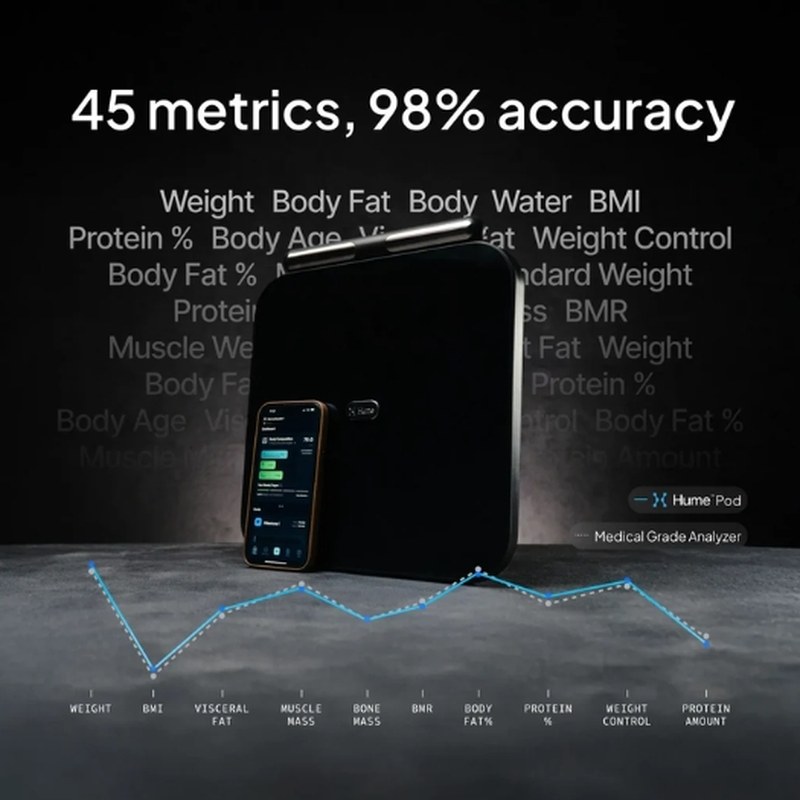 Hume Pod body composition analysis Hume Pod body composition analysis in use