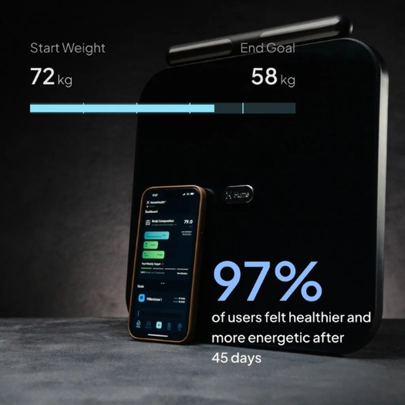 Hume Pod body composition measurements Hume Pod body fat muscle water and metabolic age measurements