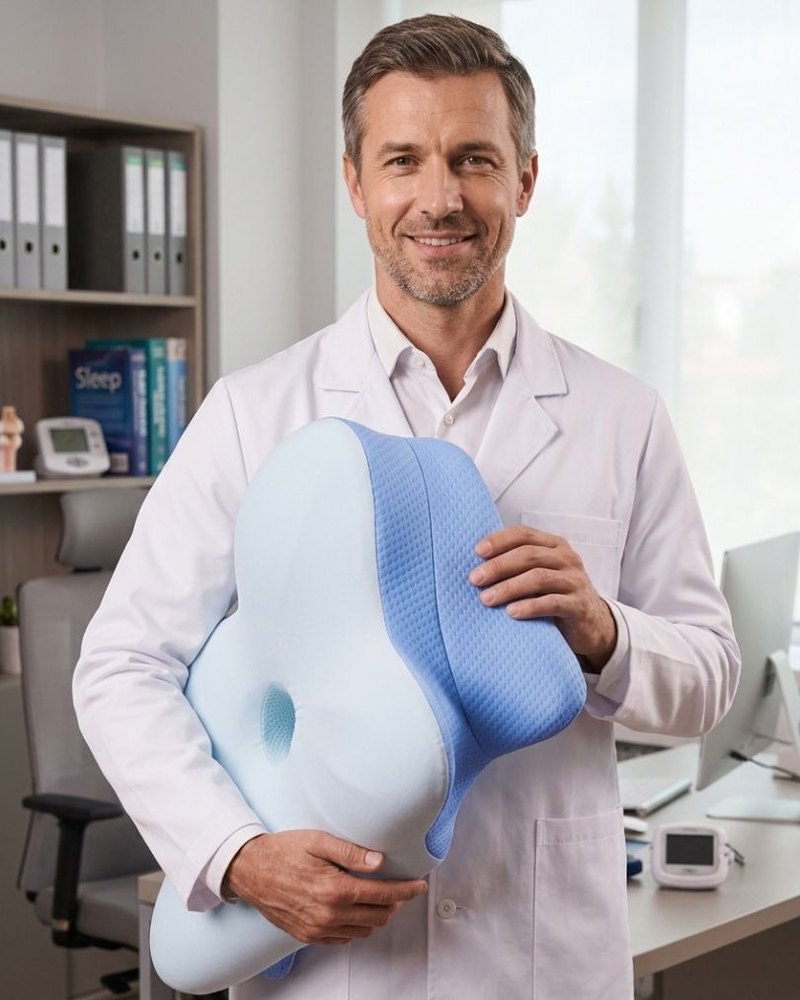 Melara Max Pillow product overview image Melara Max Pillow ergonomic contour and support design