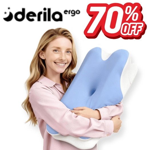Derila Ergo Pillow current special offer Derila Ergo Pillow 70% off promotional offer